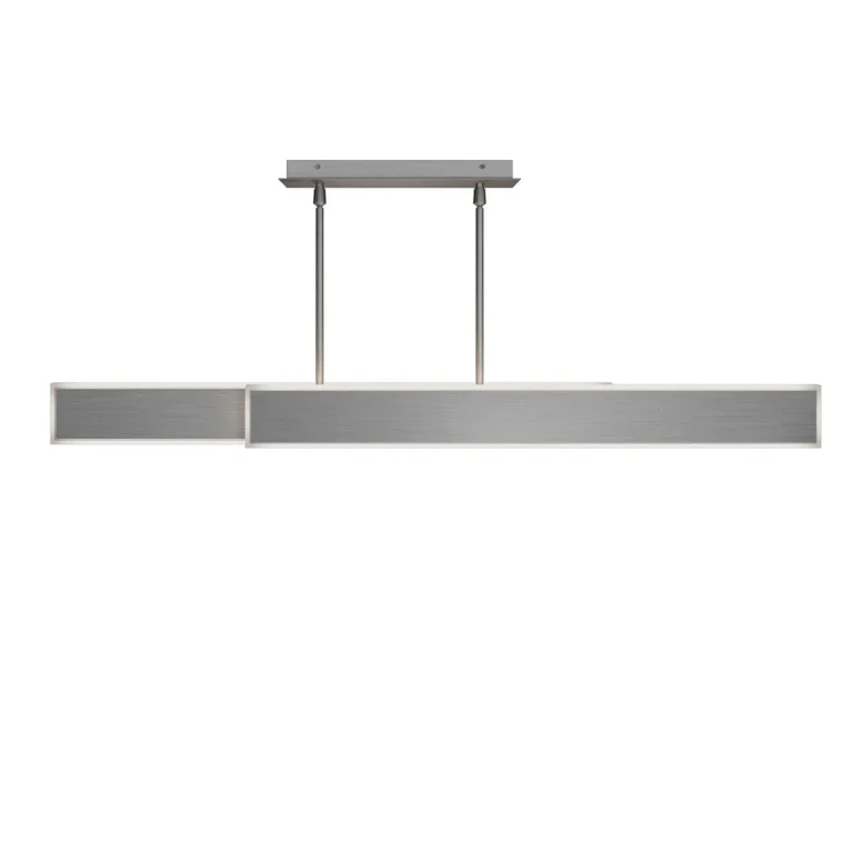 Brushed Nickel LED Pendant from the Bastone Collection