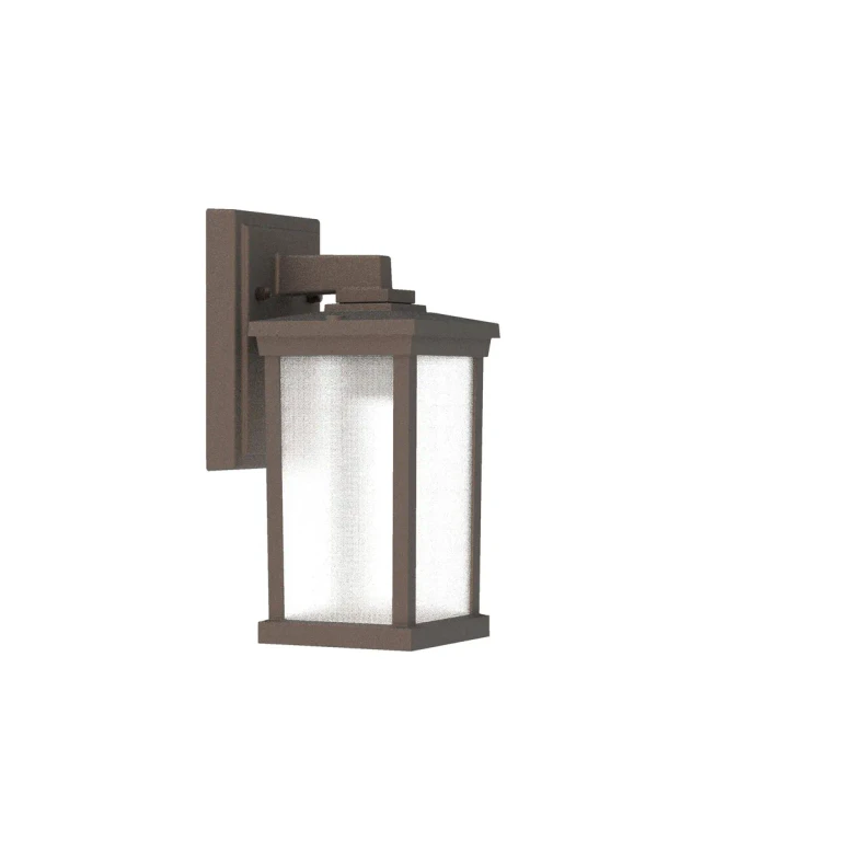 Bronze One Light Outdoor Wall Lantern from the Resilience Lanterns Collection