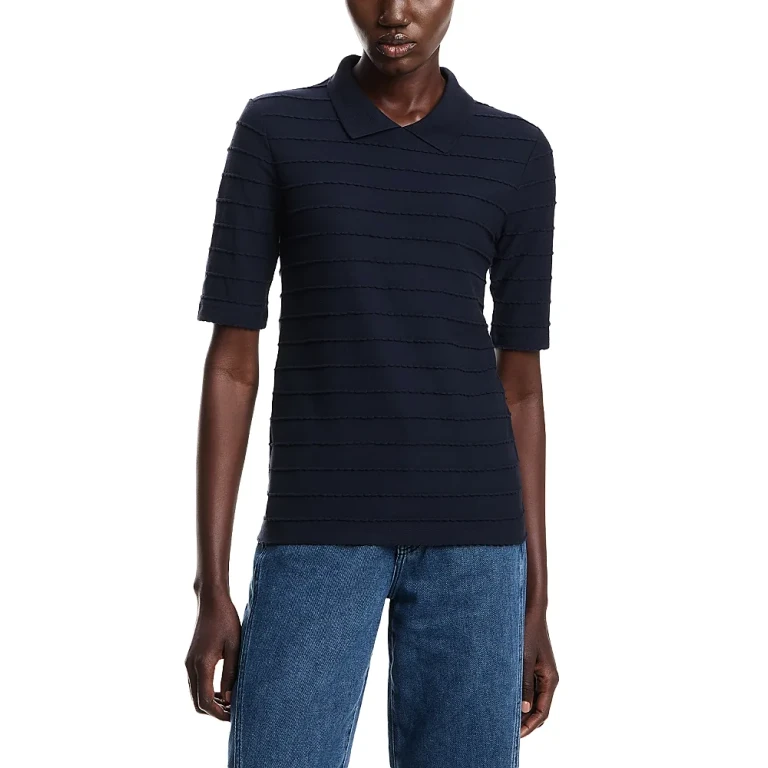 Emporio Armani Frill Striped Top