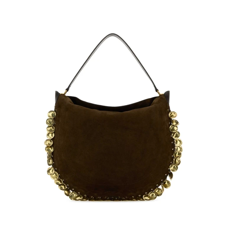 Brown Suede Oskan Shopping Bag
