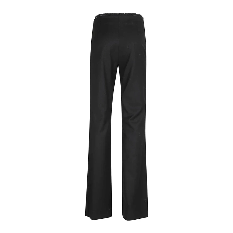 Diesel Calças Casuais Femininas - Preto