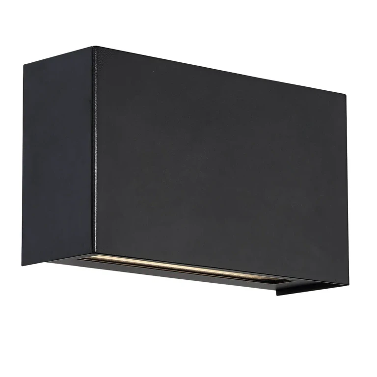 WAC Blok 3000K Wall Sconce in Black - WS-25612-BK
