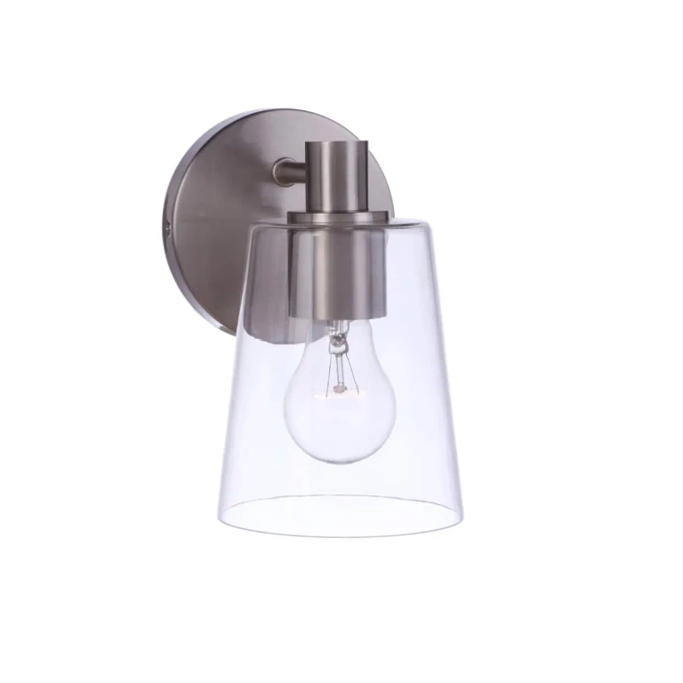 Emilio Wall Sconce in Brushed Polished Nickel