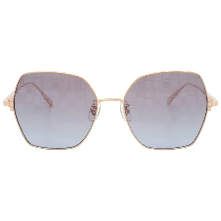 Chopard Blue Briwn Mirror Gradient Butterfly Ladies Sunglasses SCHL02M 300L 57