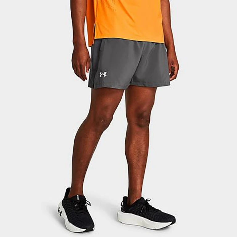 Under Armour Men's Launch 5" Woven Running Shorts in Black/Reflective Size: XS