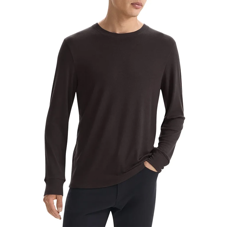 Theory Essential Tee Long Sleeve in Anemone Milano