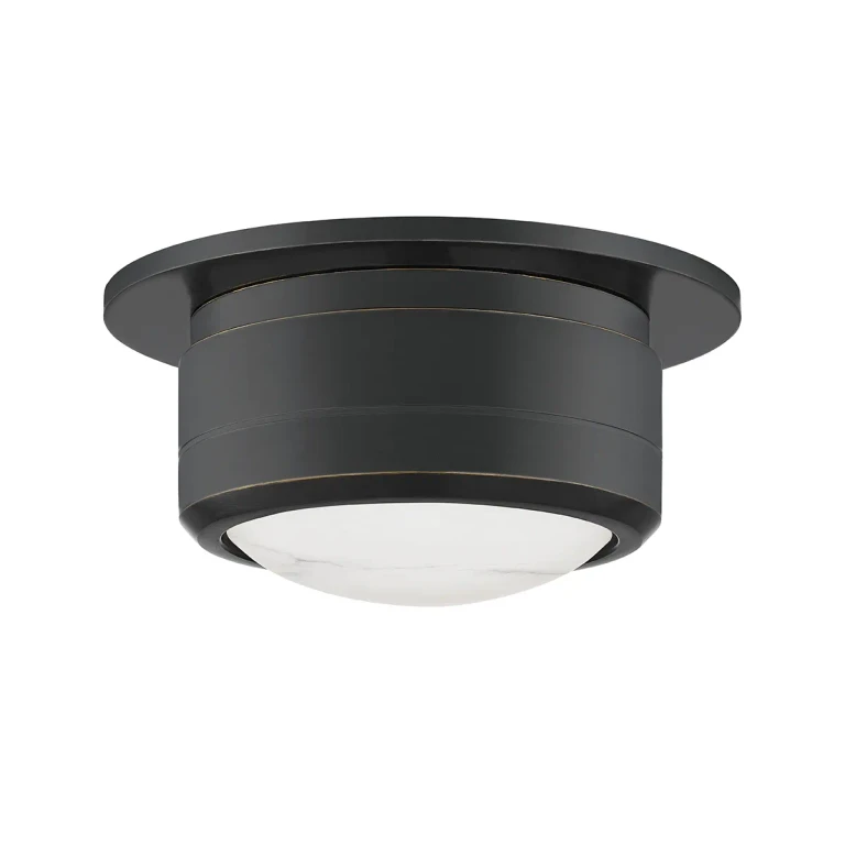 Old Bronze LED Flush Mount from the Greenport Collection