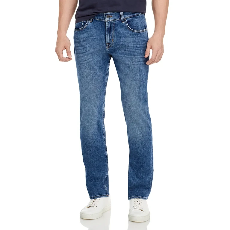 7 For All Mankind The Straight Slim Straight Fit Jeans in Gasp