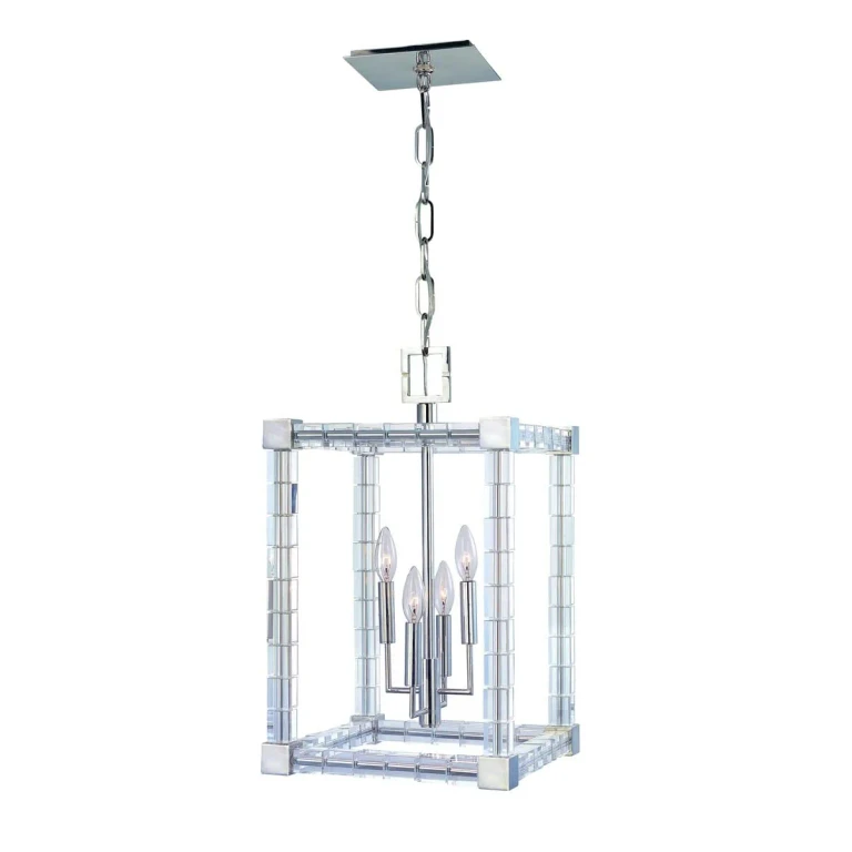 Alpine 4-Light 22" Pendant Light in Polished Nickel