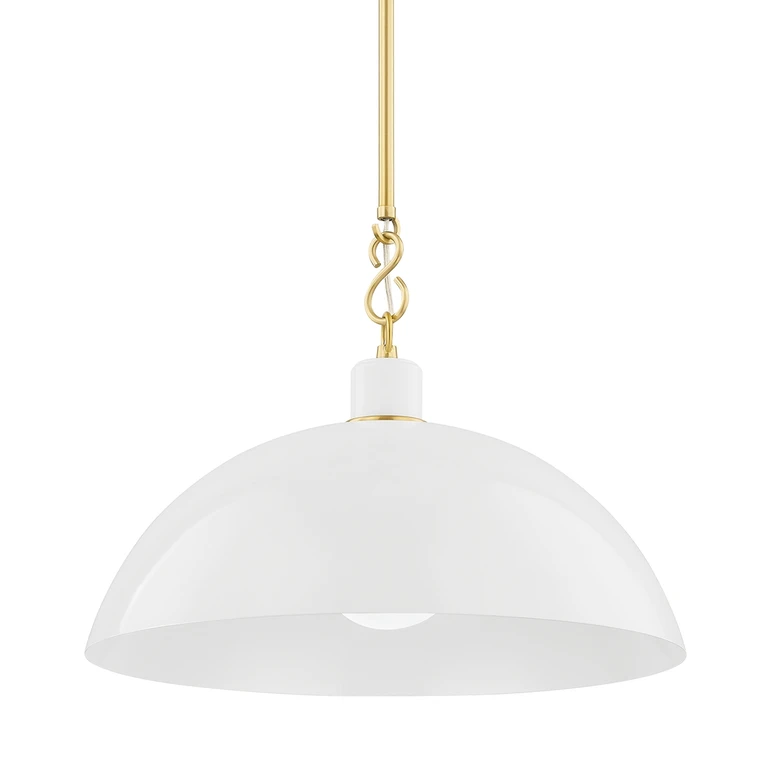 Aged Brass Pendant from the Camille Collection