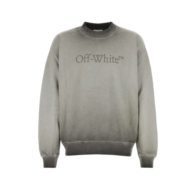 Off-White Grey Cotton Oversize Sweatshirt