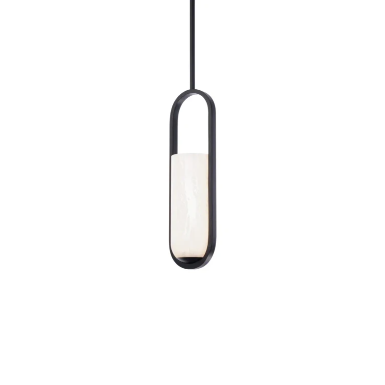 Black LED Mini Pendant from the Rollins Collection
