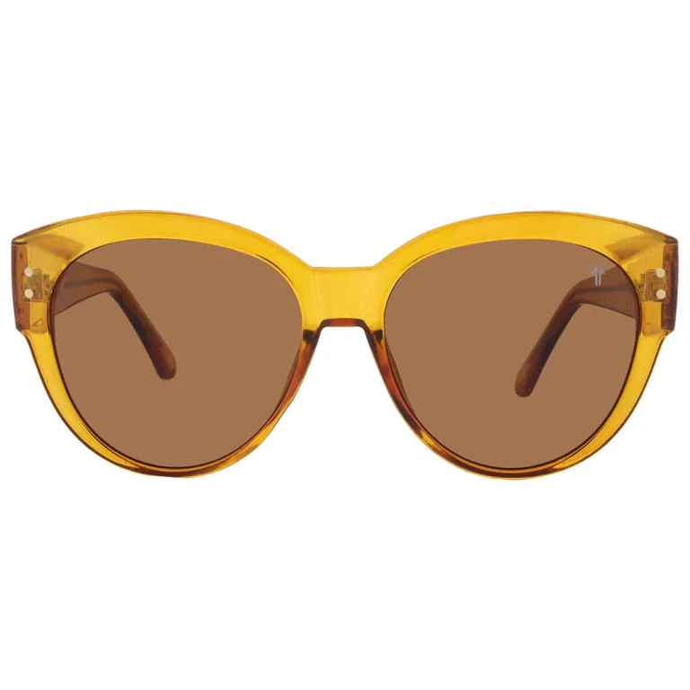 Frye 50949FRY700 Brown Cat Eye Unisex Sunglasses 10262116.FRY YLWBRN