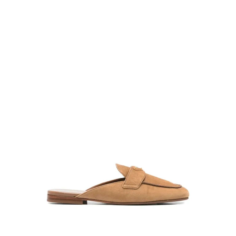 Prada Logo-detail Flat Mules