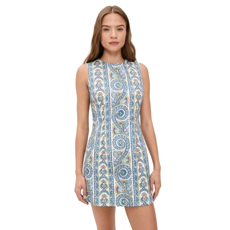 Hill House Home The Viola Dress Corsica Paisley Blue XXL
