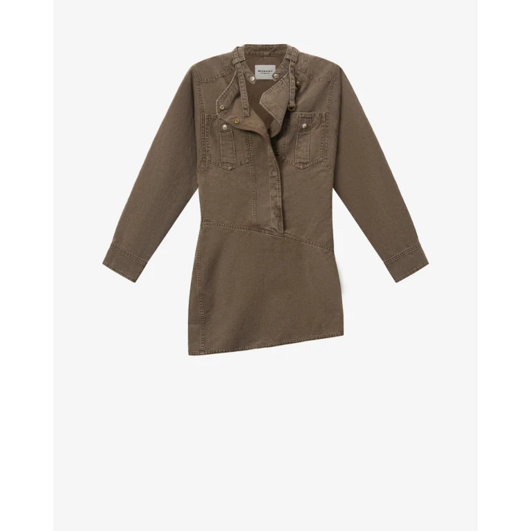 Robe Nouria - Femme - Foncé Bronze - Taille 34 - Marant Étoile