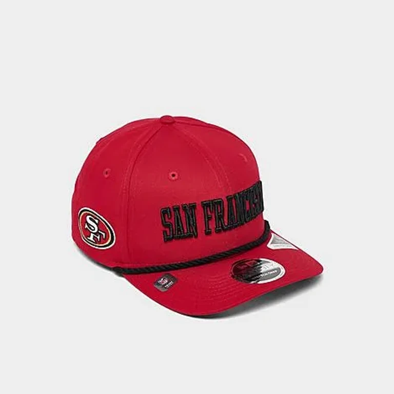 New Era San Francisco 49ers NFL 9SEVENTY Stretch-Snap Snapback Hat in Red/Black