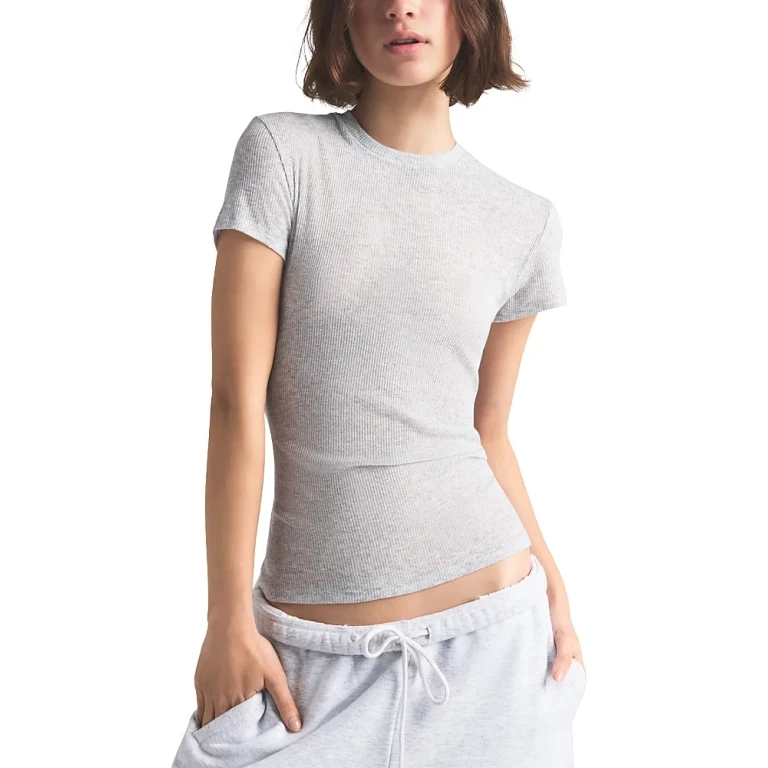 Skims Sheer Cotton Crewneck Tee