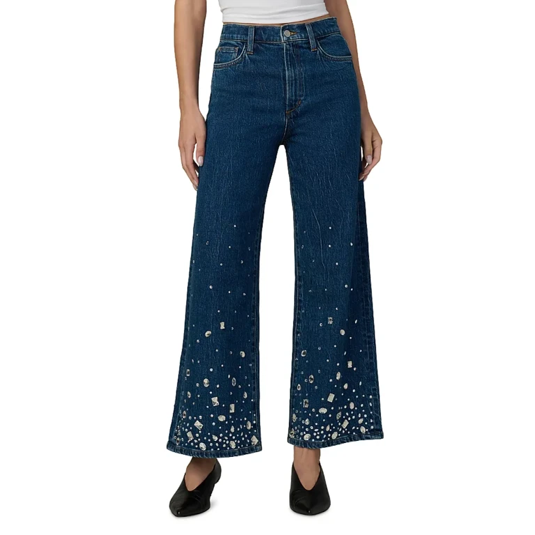 Joe's Jeans The Mia Ankle Stone Embellished Jeans in Crystal Sky