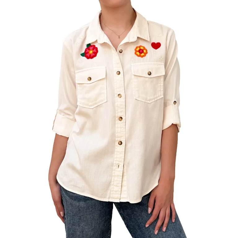 Birds of a Feather Denim Shirt