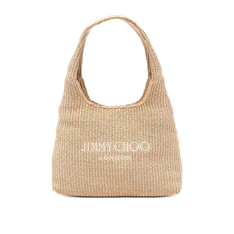 Jimmy Choo Beach Diamond 标志刺绣单肩包