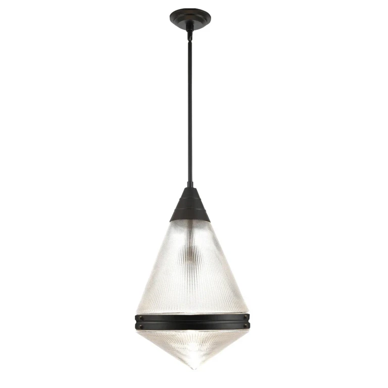 Black One Light Pendant from the Hargreaves Collection