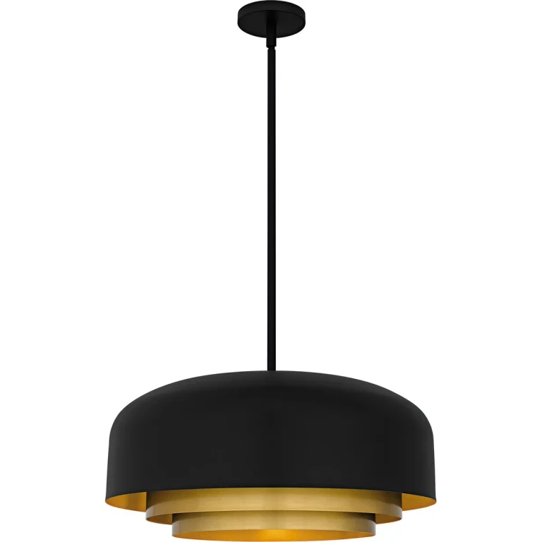 Matte Black Pendant from the Frankie Collection