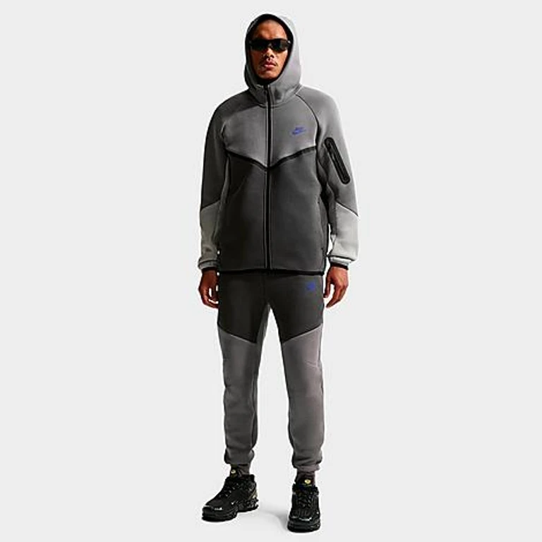 Nike Men's Tech Fleece Jogger Pants in Pencil Point/Medium Ash/Sapphire Size: XS