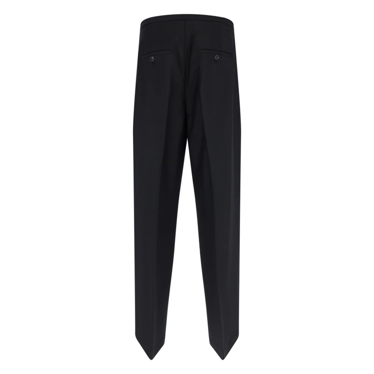 ROHE Trousers Black Virgin Wool - Women