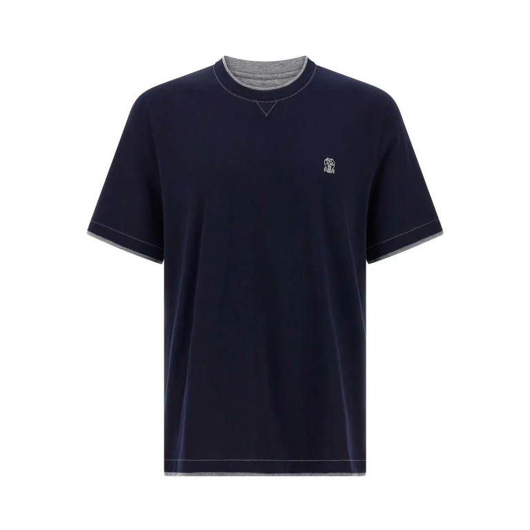 Brunello Cucinelli T-Shirt - Bleu