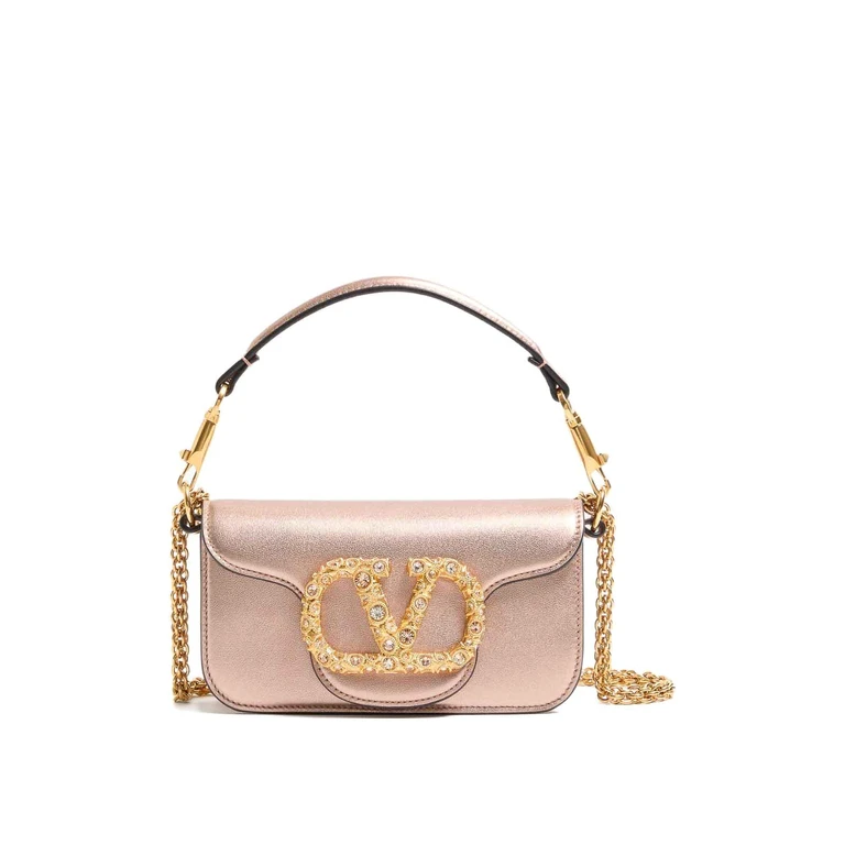 Valentino Garavani Locò Small Leather Shoulder Bag