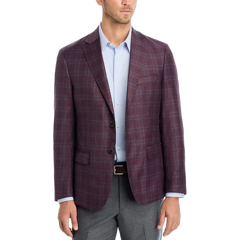 Plaid Regular Fit Sport Coat - Exclusive