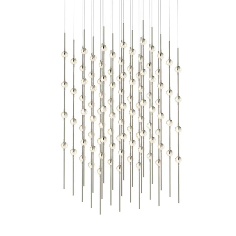 Satin Nickel LED Pendant from the Constellation Collection