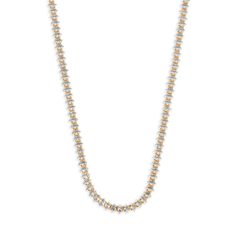 Ettika Marquise Crystal Collar Necklace, 16-19.5