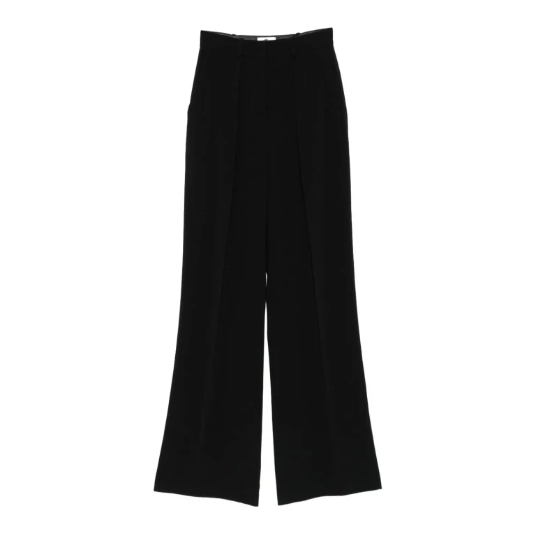 Elisabetta Franchi Large leg trousers with folds