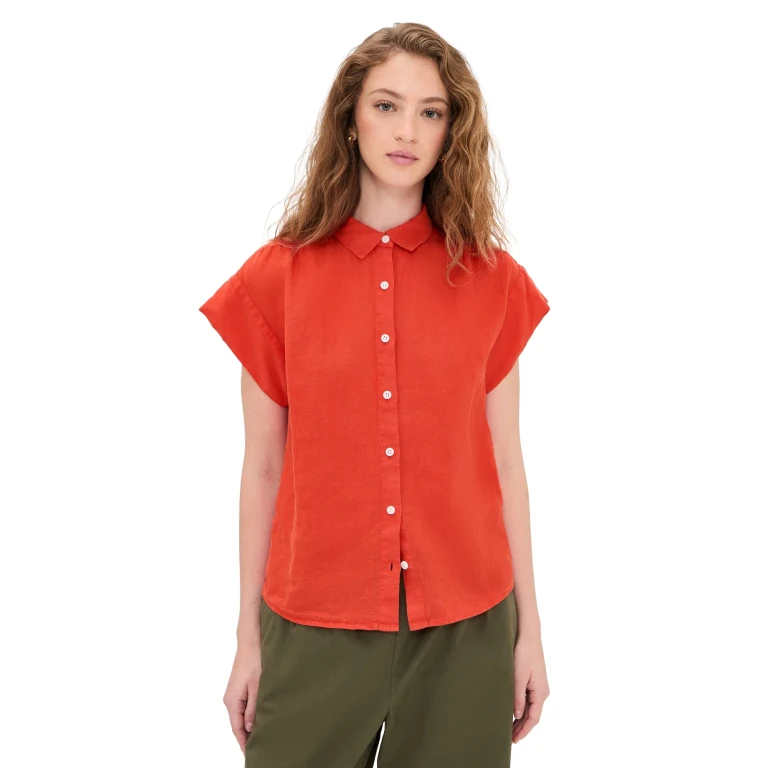 Alex Mill Marlee Shirt In Linen Ivory S