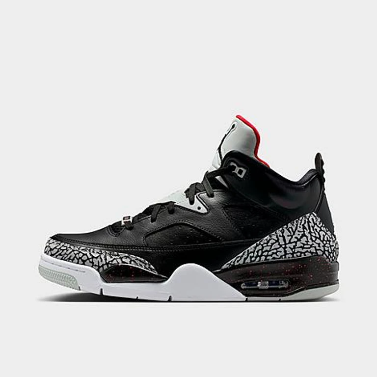 Jordan Men's Air Son of Mars Low Casual Shoes in Black/University Red/Grey Mist Size: 7.5