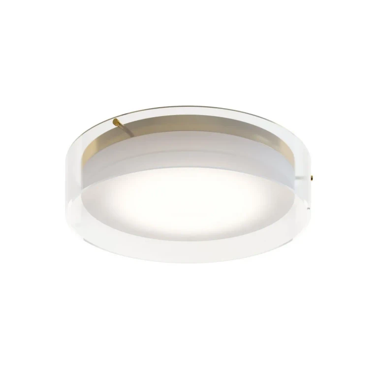 Satin Brass LED Flush Mount from the Studio Collection