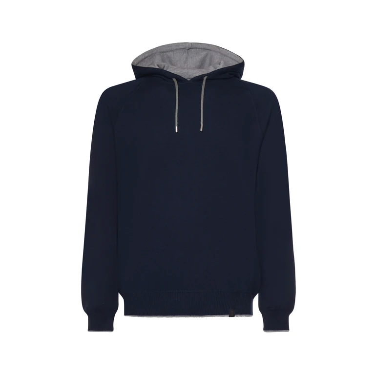 Fay Sweaters Blue Cotton - Men