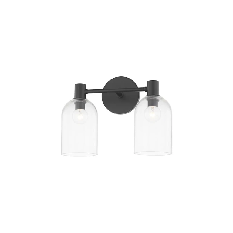Mitzi Paisley Bathroom Vanity Light in Soft Black