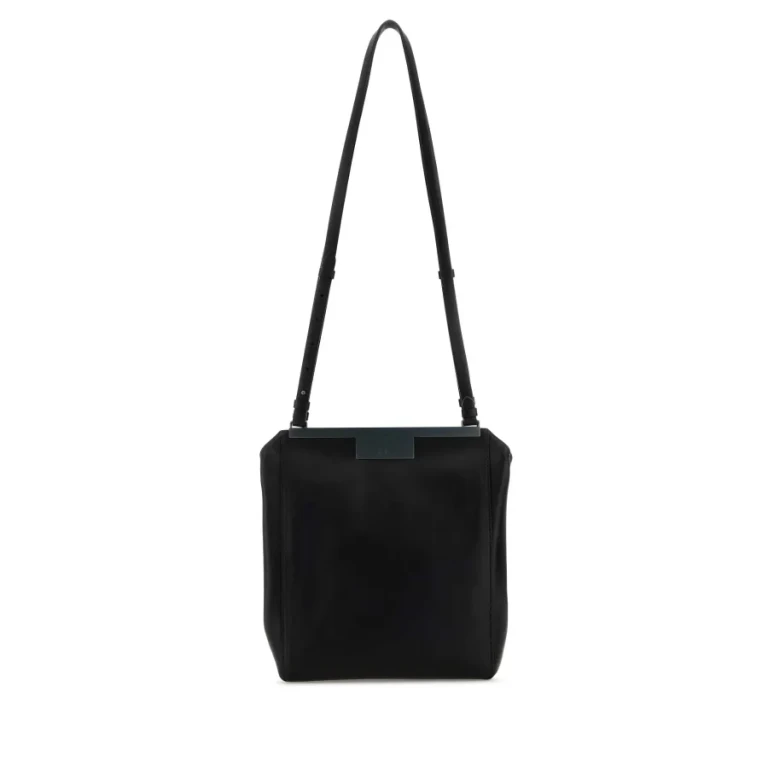 Black Leather Mmsummer Shoulder Bag
