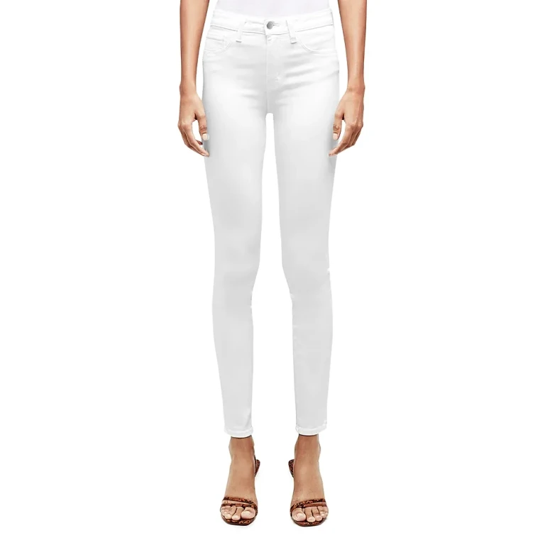 L'Agence Marguerite Skinny Jeans in Blanc