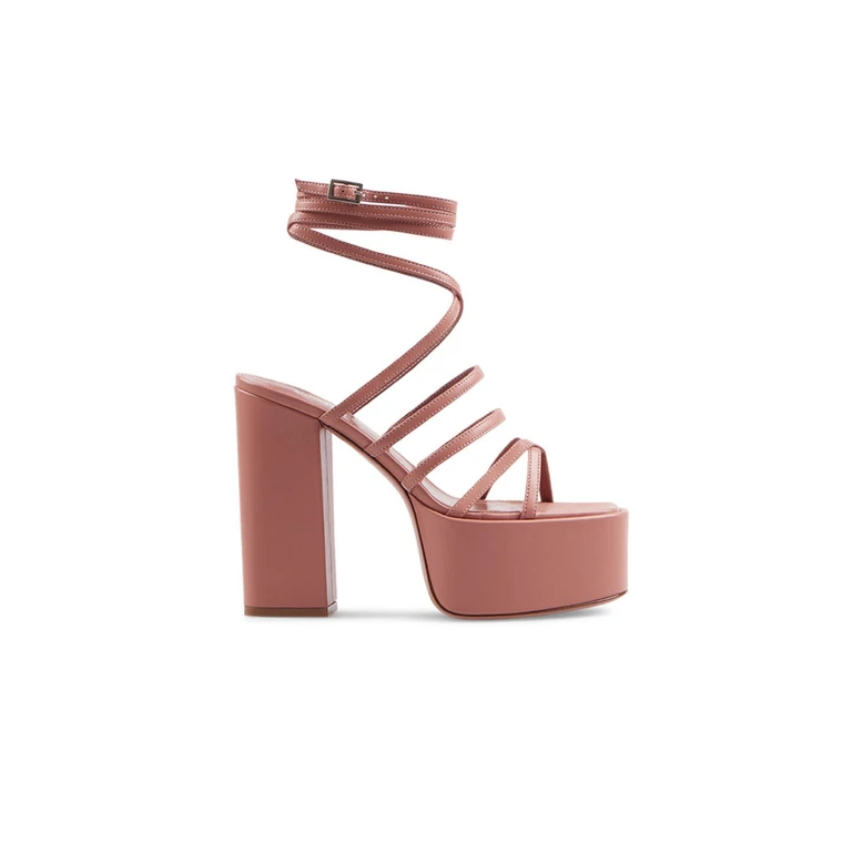 Paris Texas Evita Platform Sandal Pink & Purple Pelle Calzature - Women