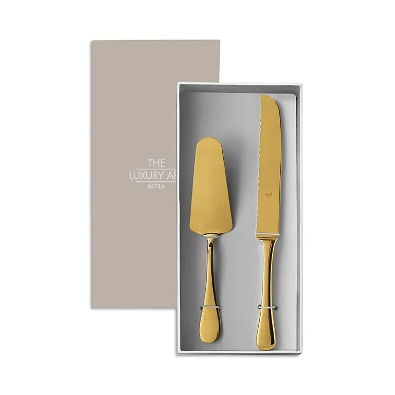 Mepra Brescia Gold 2 Piece Cake Set
