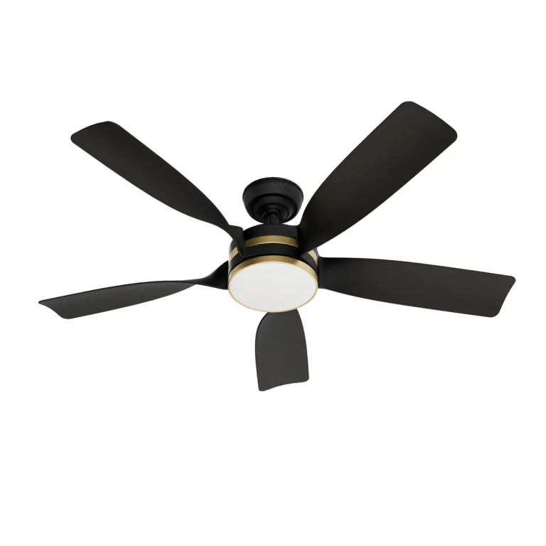 Matte Black 52" Ceiling Fan from the Julia Collection
