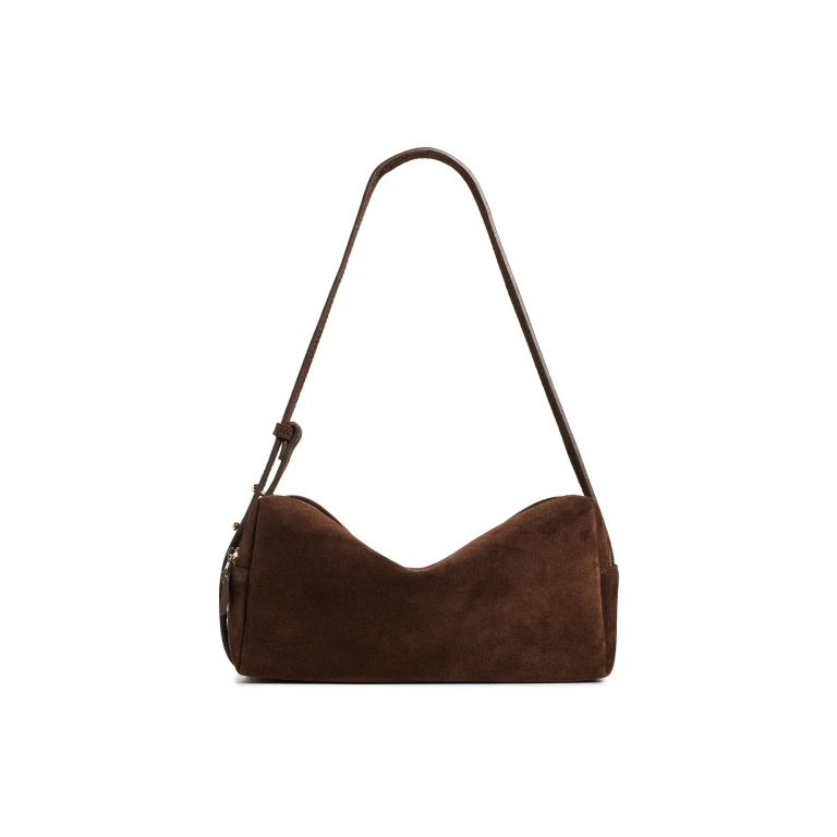 Elleme Trousse Suede Shoulder Bag Brownie One Size