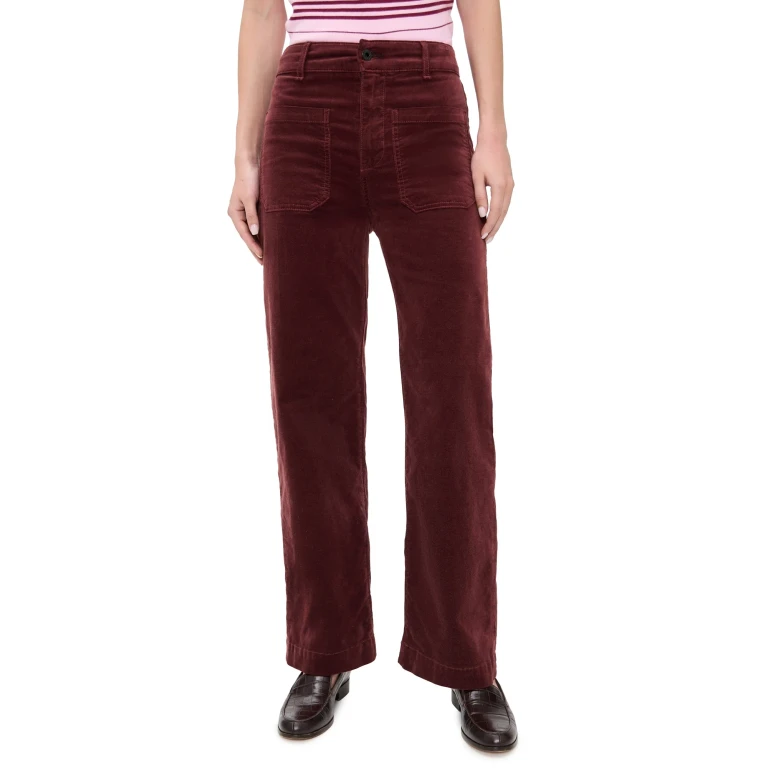 ASKK NY Sailor Velvet Pants Black Cherry 27