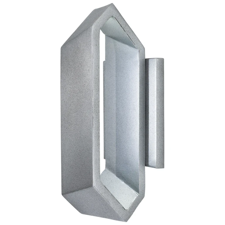 Sand Silver LED Wall Sconce from the Pitch Collection