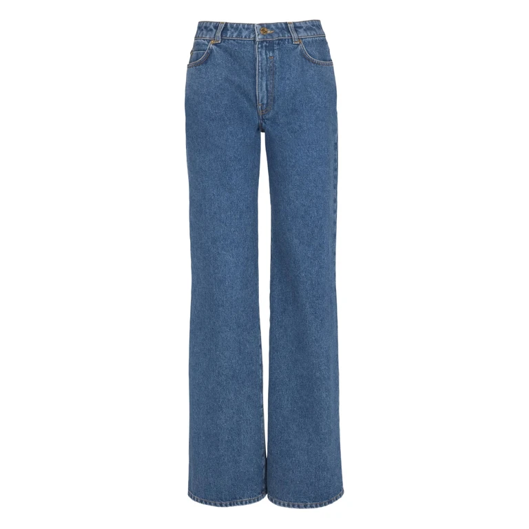 Balmain Paris Straight Jeans Blue - Women