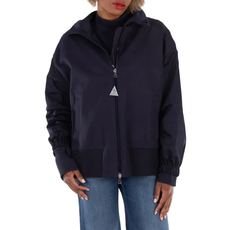 Moncler Blue Loup Bomber Jacket